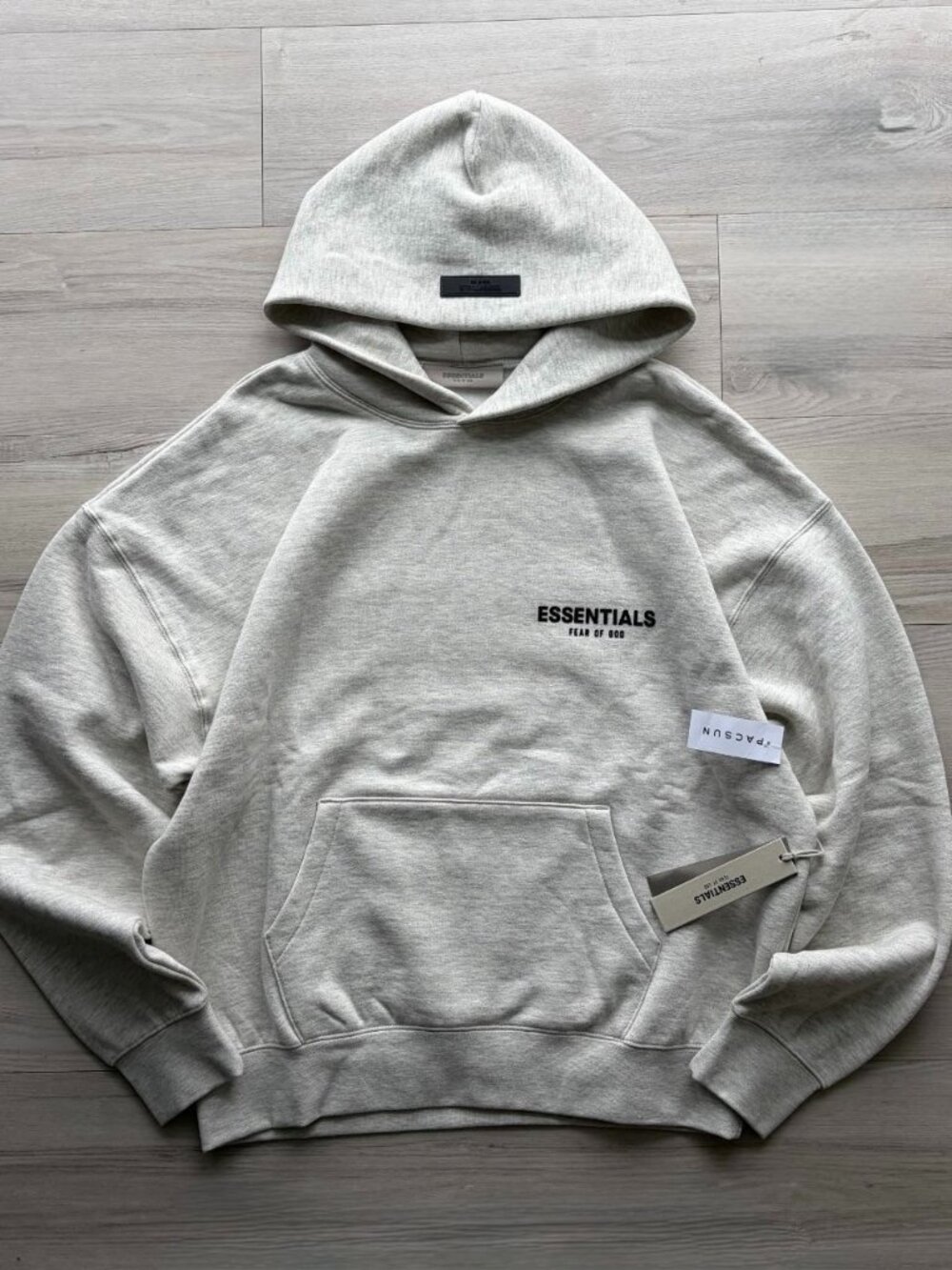 Fear Of God Essentials Light Oatmeal SS22 Hoodie